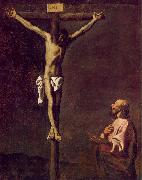 Francisco de Zurbaran Saint Luke as a Painter before Christ on the Cross France oil painting reproduction